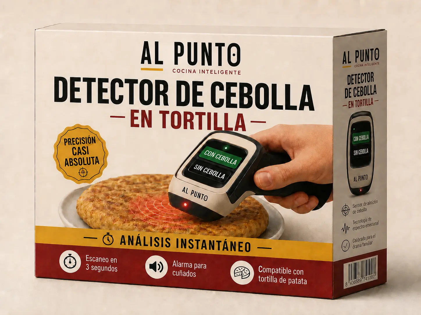 Al Punto fictional onion detector prank gift box